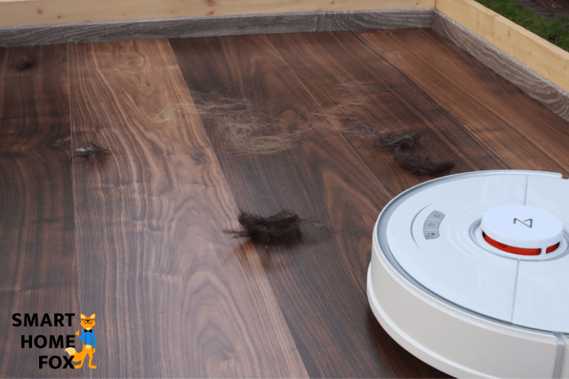 Roborock S7 in the hair cleaning test